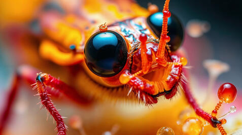 Mutant Bug. Fantasy Short Film Simulation Bug Idea.