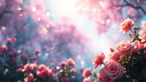 Morning Roses. Book Cover Imagery.