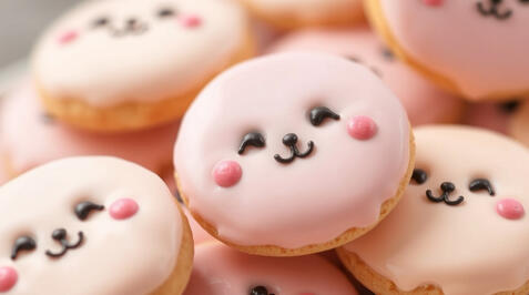 Smiley Cookies. Web Promo Image for a Homemade Cookie Business.